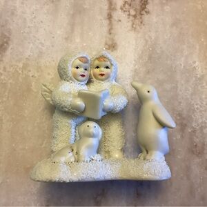 Dept. 56 Snowbabies Caroling with Penguin and Dog